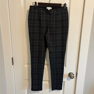 Men's Black Plaid Ankle Pants